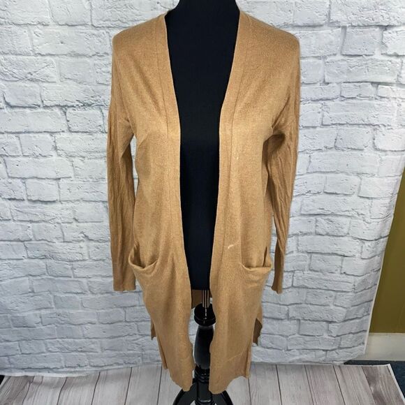 Old Navy open front cardigan w/front pockets tan sz S women - Picture 1 of 9
